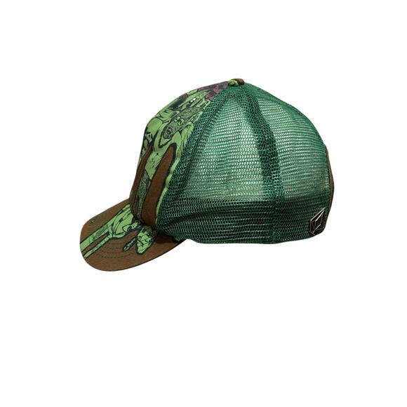 Vintage Volcom Stone Mesh Trucker Hat Snapback Cap Artist Series Graffiti Y2K - Picture 2 of 7